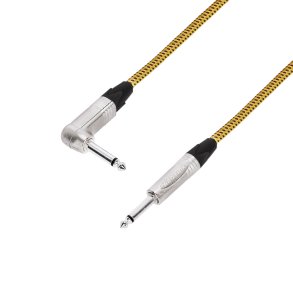 Adam Hall Cables 5 Star Instrument Kabel - 3m Neutrik Vinklet jack til jack